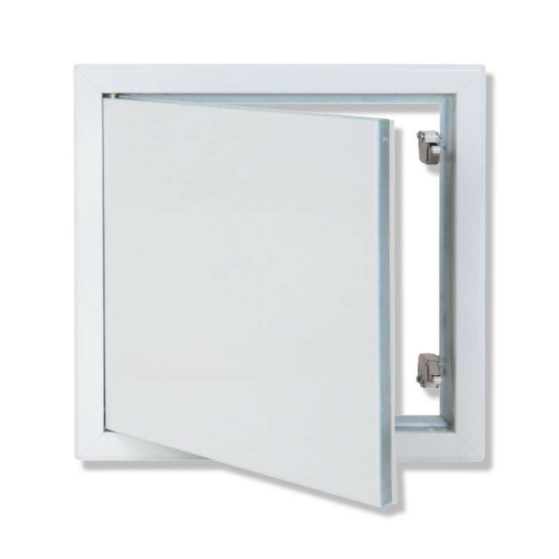 Trappe métallique laquée blanche - L. 500 x l. 500 mm