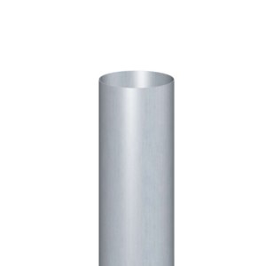 Tuyau de descente tronconique en zinc CLASSIC naturel - Diam. 100 x L. 2000 x Ép. 0,65 mm