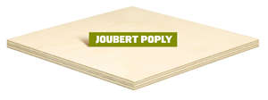 Panneau contreplaqué en Peuplier traité JOUBERT POPLY collage classe 2 - L. 2500 x l. 1220 x Ép. 12 mm