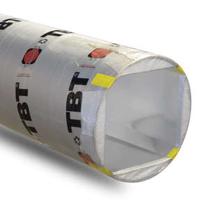 Tube de coffrage TBT angles chanfreinés L. 4 m - Section 20 x 20 cm