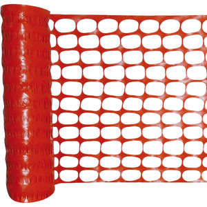 Clôture souple signalisation Orange L. 1000 x l. 50000 mm