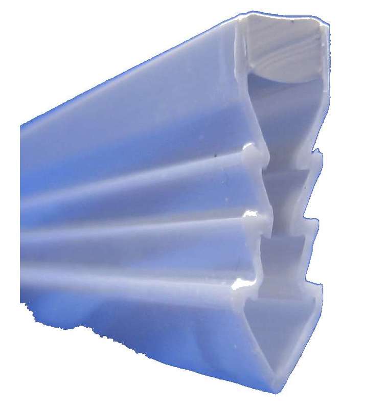 Joint de fractionnement pour carrelage à sceller en PVC JD30G l. 8 mm x L. 2,50 m blanc