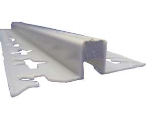 Joint de fractionnement pour carrelage à poser en PVC JD108 l. 8 mm x L. 2,50 m blanc