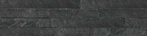 Parement mural mince en pierre naturelle TERCOCER SLIM 11 Negro L. 40 x l. 10 cm - Ép.0,5 / 1,5 cm