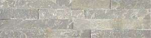 Parement mural mince en pierre naturelle TERCOCER SLIM 14 Grey L. 40 x l. 10 cm - Ép.0,5 / 1,5 cm