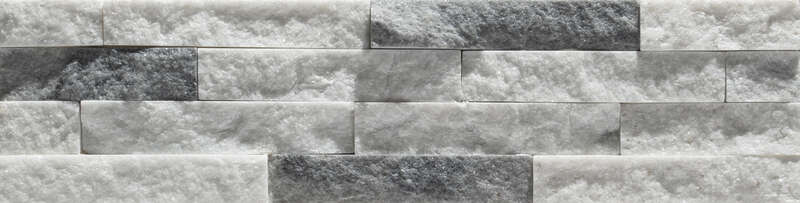 Parement mural mince en pierre naturelle TERCOCER SLIM 16 Cloudy Grey L. 40 x l. 10 cm - Ép.0,5 / 1,5 cm