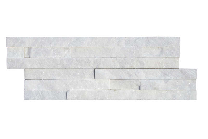 Plaquette de parement en pierre naturelle TERCOCER LAJA Gobi Blanco L. 50 x l. 18 x Ép. 1 / 3 cm