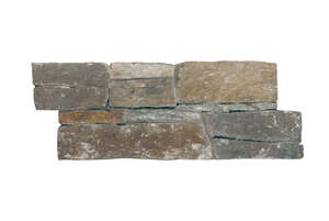 Plaquette de parement en pierre naturelle TERCOCER NATUR 11 L. 50 x l. 20 x Ép. 2 / 6 cm - avec agrafe pour fixation mécanique