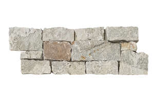 Plaquette de parement en pierre naturelle TERCOCER NATUR 18 L. 55 x l. 20 x Ép. 2 / 6 cm - avec agrafe pour fixation mécanique