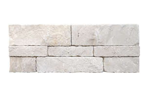 Plaquette de parement en pierre naturelle TERCOCER NATUR 13 L. 60 x l. 22,5 x Ép. 2 / 6 cm - avec agrafe pour fixation mécanique