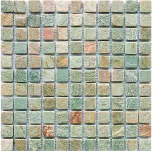 Mosaïque pour mur intérieur / extérieur en pierre naturel TERCOCER Iris, carreaux 2,5x2,5, plaque L.30,5 x l. 30,5 cm