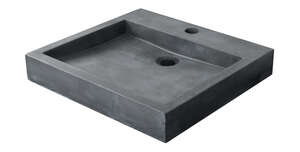 Vasque rectangulaire à poser en ciment TERCOCER THAI cuivre vert L. 50 x l. 45 x H. 8 cm
