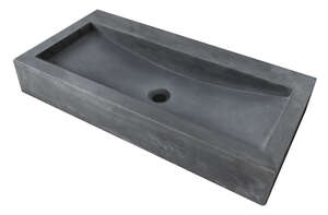 Vasque rectangulaire à poser en ciment TERCOCER THAI cuivre vert L. 40 x l. 23 x H. 10 cm