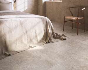 Carrelage sol intérieur en grès cérame effet Pierre - module multiformat CERDISA TIMESTONE Grey - 2 formats 50x50, 33,3x50 cm - MOD.3C