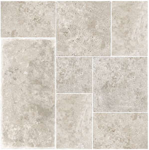 Carrelage sols extérieurs en grès cérame effet Pierre - module multiformat CERDISA TIMESTONE Grey - 4 formats 50x100, 50x50, 33,3x50 et 33,3x33,3 cm - MOD.4D GRP - R11C