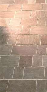 Dalle en pierre naturelle Grés MARSHALLS KANDLA Grey surface brute, côtés clivés, multiformat L. 28,5/21/14/10,5 x l. 14 x Ép. 5 cm