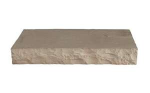 Marche d'escalier en pierre reconstituée MARSHALLS PLAZZA Indian Grey L. 100 x H. 35 x Ép. 15 cm