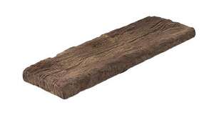Planche béton moulé effet bois MARSHALLS TIMBERSTONE Coppice brown L. 67,5 x l. 22,5 x Ép. 5 cm