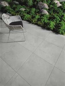 Carrelage sol extérieur 20 mm effet béton MARSHALLS PATIO Grey L. 60 x l. 60 cm x Ép. 20 mm