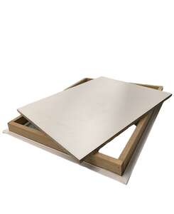 Trappe pvc blanc L. 490 x l. 590 x épai. 35 mm