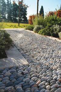 Galet décoratif GRANIER en marbre blanc pur - 40/80 roulé - Vrac