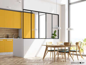 Verrière fixe standard 5 partitions  H. 1200 x l. 1714 mm