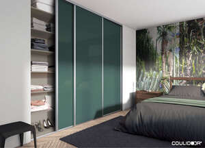 Porte de placard coulissante sillage profil STRASS