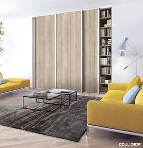Porte de placard coulissante profil DIAMANT