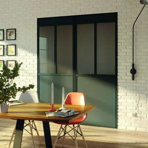 Porte de placard pivotante atelier profil DIAMANT