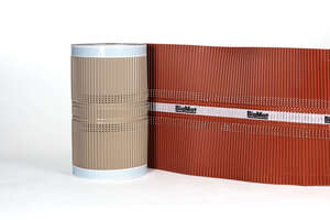 Closoir souple de ventilation BIGMAT en aluminium - 10 ml x 370 mm - Terre cuite