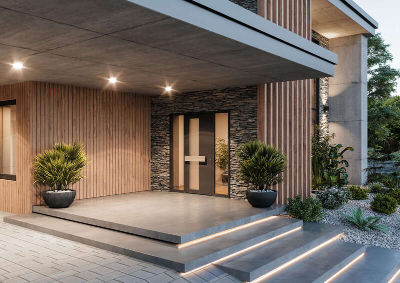 Porte d'entrée Aluminium Gamme STYL GRAPHIC