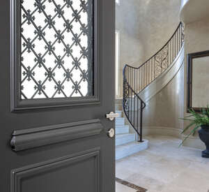 BLOC PORTE D'ENTREE ALUMINIUM DESTRA