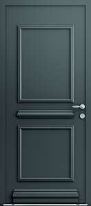 BLOC PORTE D'ENTREE BOIS ALUMINIUM ORME