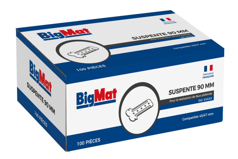 SUSPENTE P9 (9cm) 45/47 BIGMAT - 100 Pièces