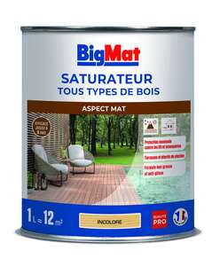 Saturateur tout type de bois incolore 1 litre