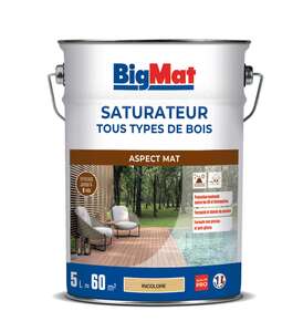 Saturateur tout type de bois incolore 5 litres