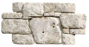 Plaquette de parement en Travertin TERCOCER XTREM-1 sur support béton L. 52.5 x l. 30 x Ép. 2-6 cm