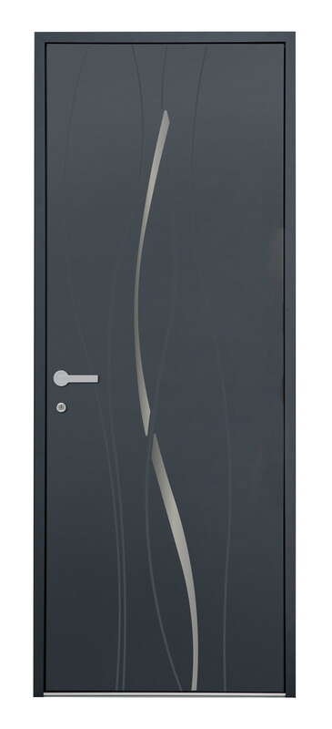 PORTE D'ENTRÉE ALUMINIUM 85 mm Modèle INDIA