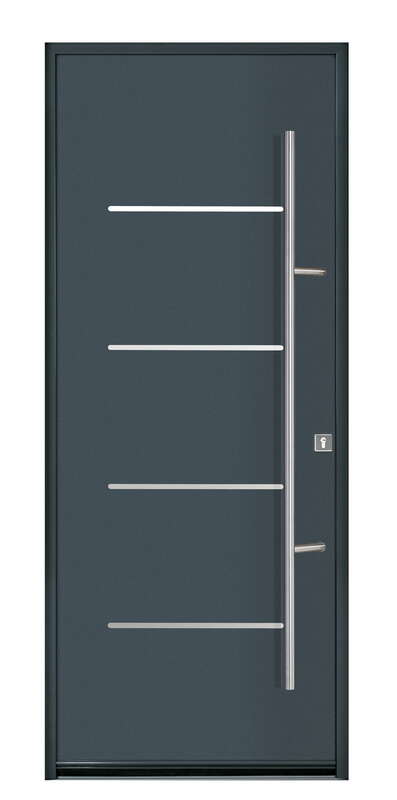 PORTE D'ENTRÉE ALUMINIUM 72 mm Modèle STRATE