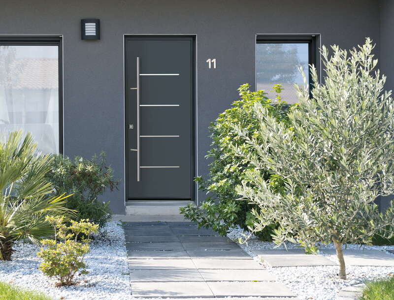 PORTE D'ENTRÉE ALUMINIUM 72 mm Modèle STRATE - image 2