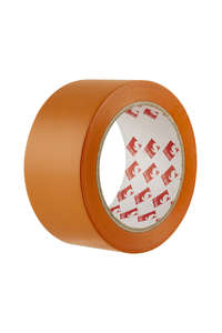 Ruban adhésif en PVC plastifié orange - Rouleau de l. 50 mm x L. 33 m