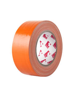 Ruban toile en polyéthylène orange façadier - Rouleau de l. 48 mm x L. 33 m