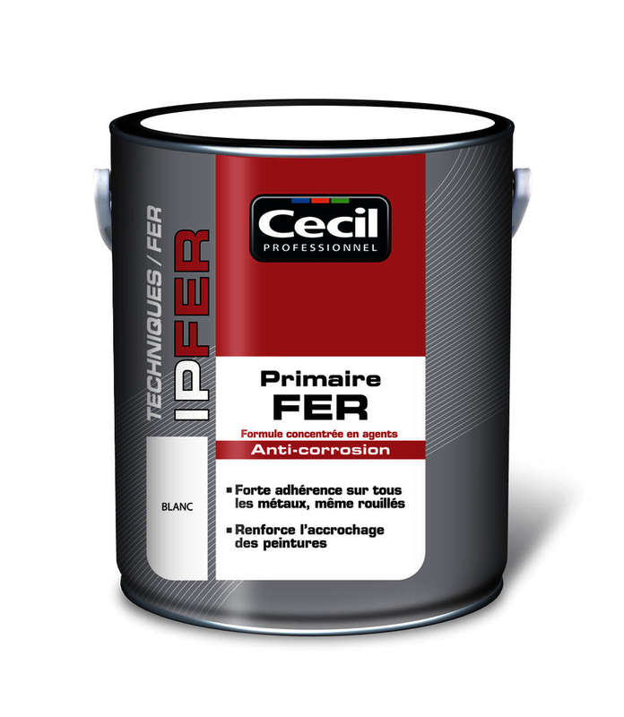 Primaire fer anti-corrosion IPFER gris clair - Pot 0,5 L