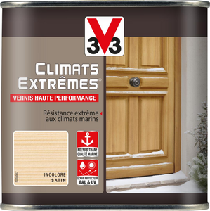 Vernis extérieur haute performance CLIMATS EXTREMES satin incolore - Pot 0,5 L