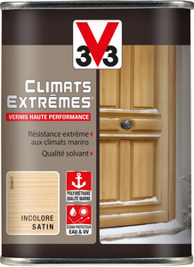 Vernis extérieur haute performance CLIMATS EXTREMES satin incolore - Pot 1 L