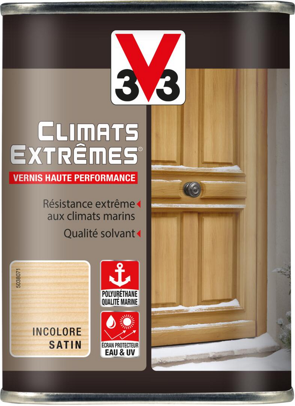 Vernis extérieur haute performance CLIMATS EXTREMES satin incolore - Pot 1 L