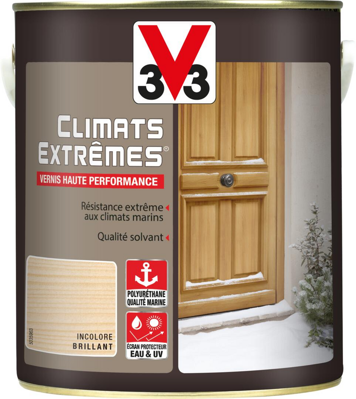 Vernis extérieur haute performance CLIMATS EXTREMES brillant incolore - Pot 2,5 L