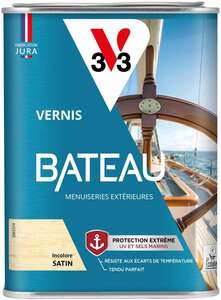 Vernis bateau pour menuiserie extérieure incolore - Pot de 1 L