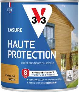 Lasure haute protection chêne clair