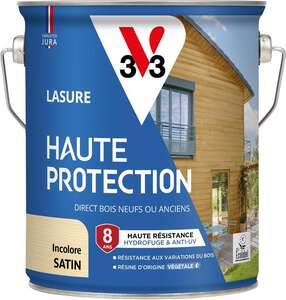 Lasure haute protection incolore
